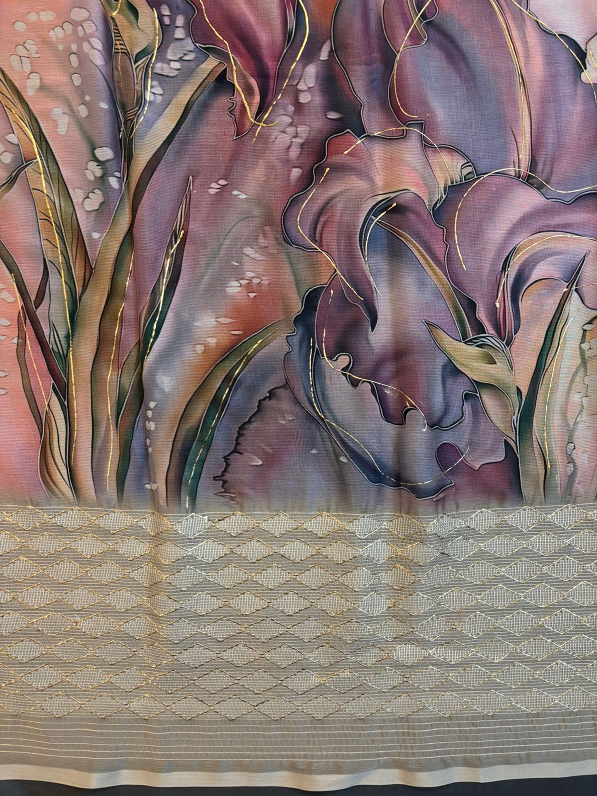 Chiffon – Digital Print Saree with Designer Border & Blouse
