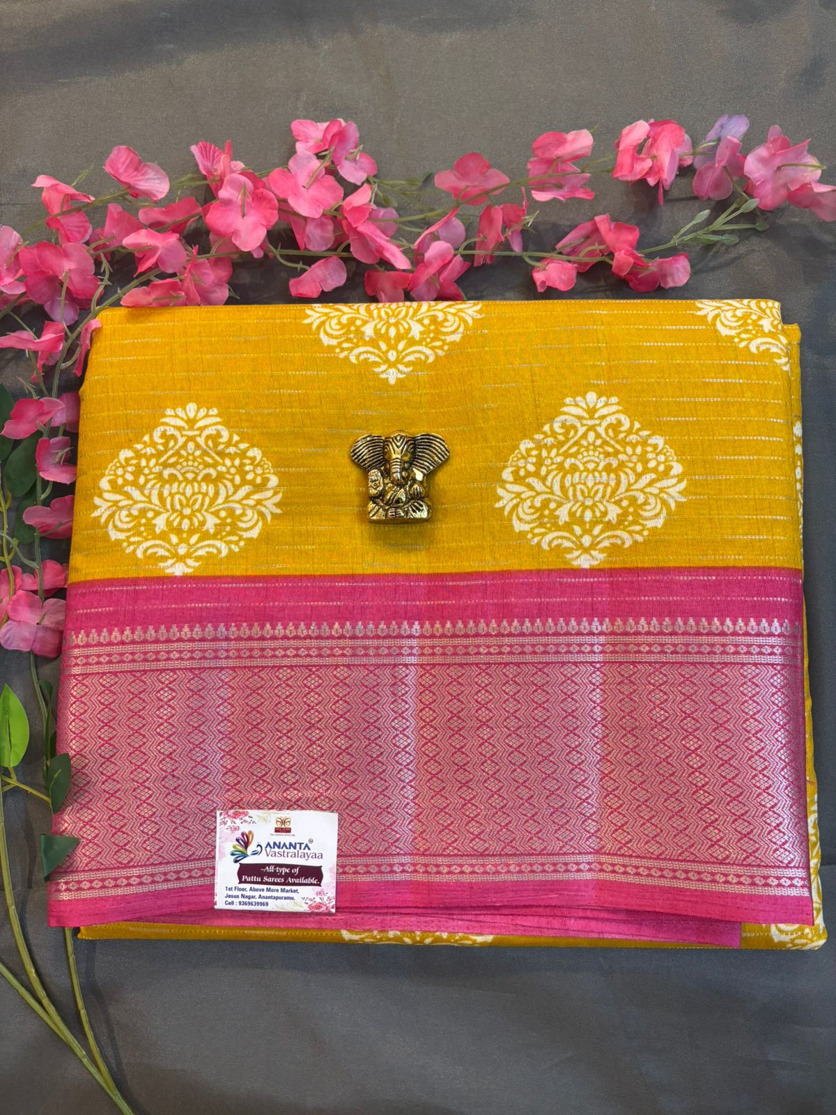 Green Dola Silk Saree