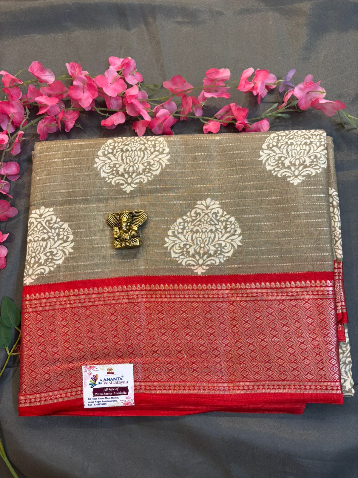 Green Dola Silk Saree