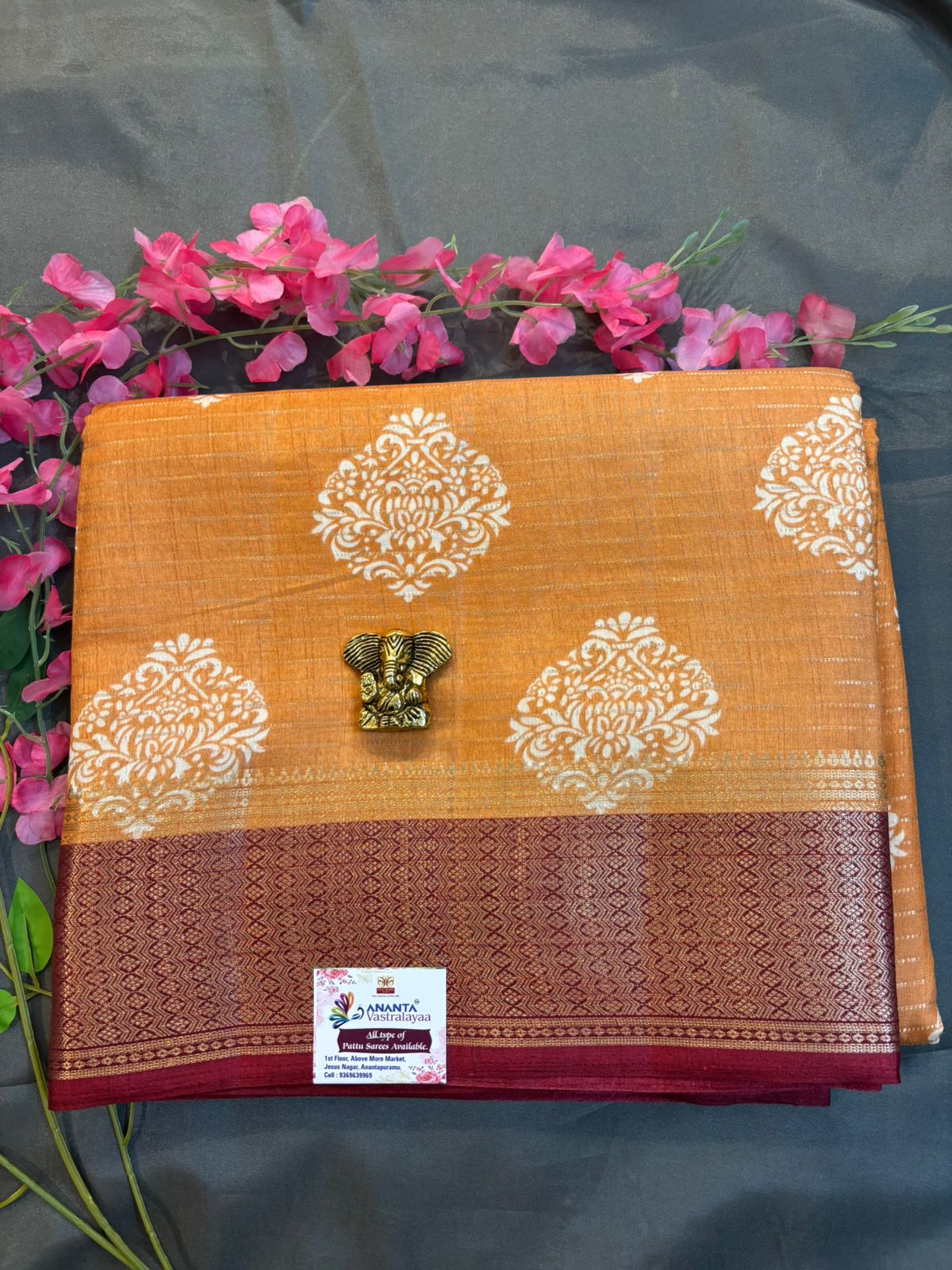 Green Dola Silk Saree