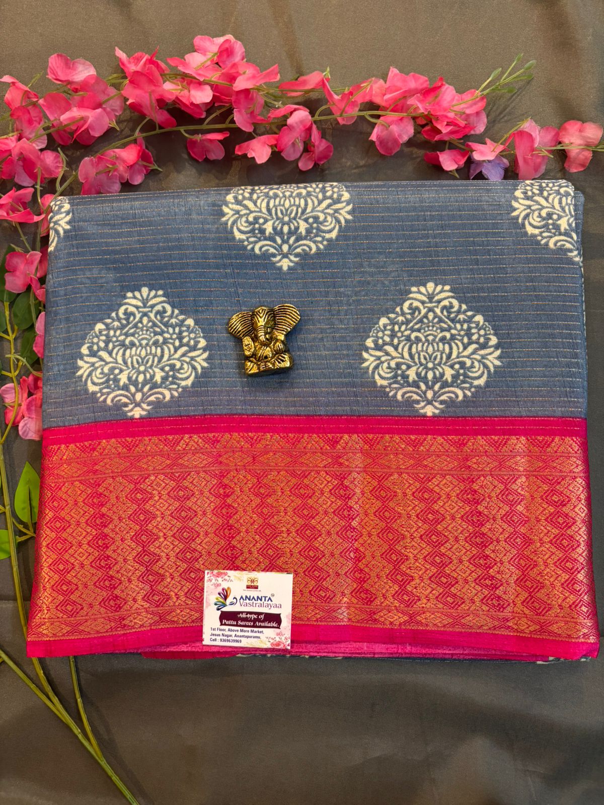 Green Dola Silk Saree