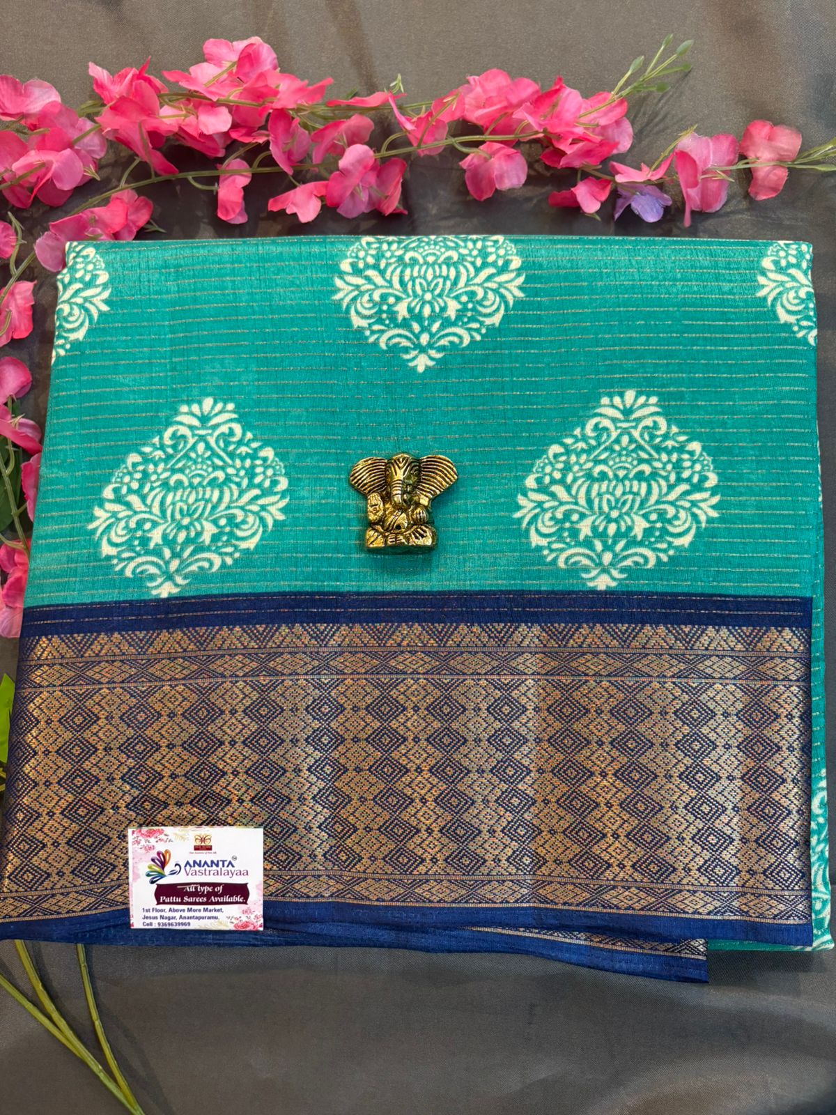Green Dola Silk Saree