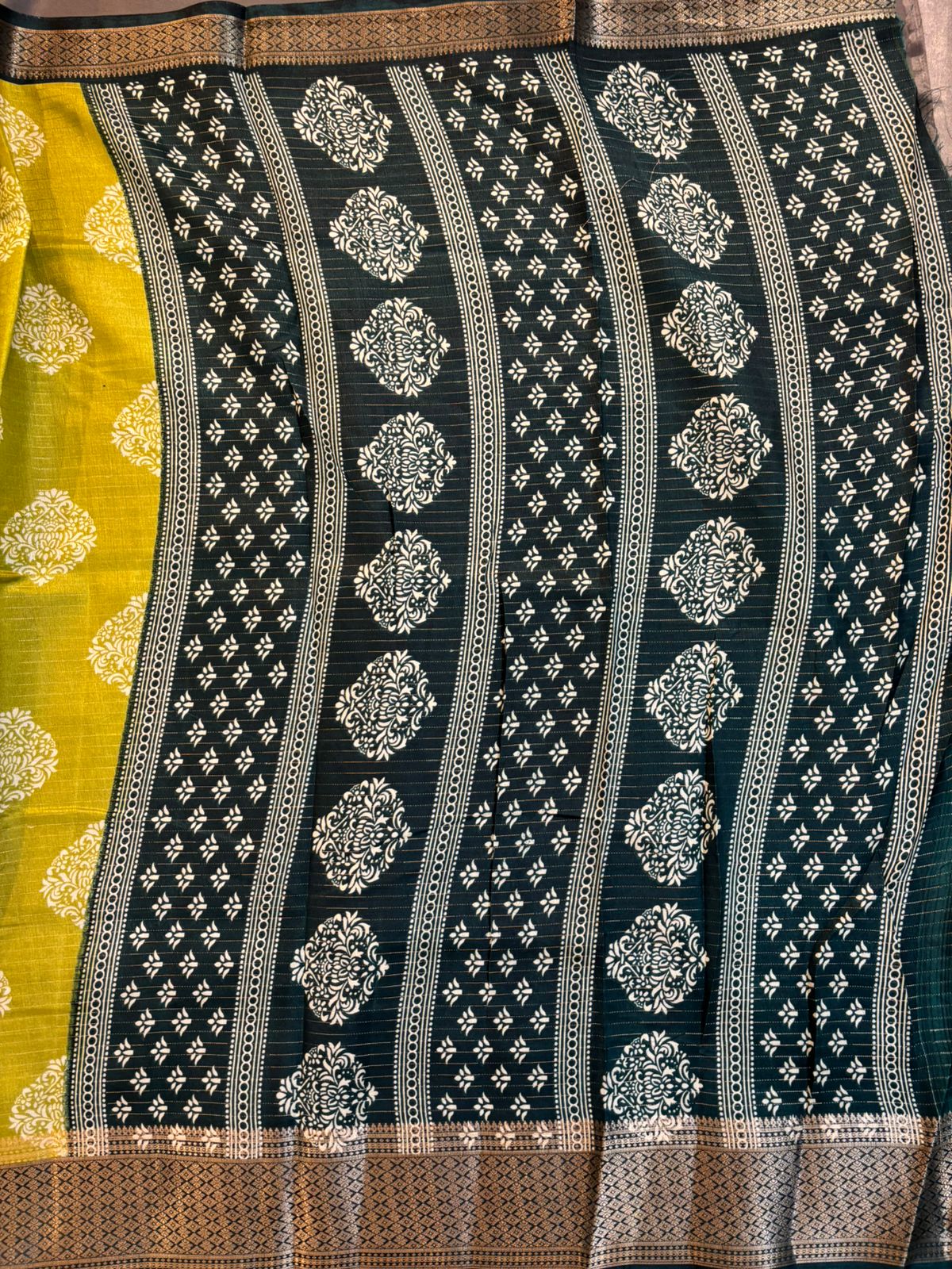 Green Dola Silk Saree