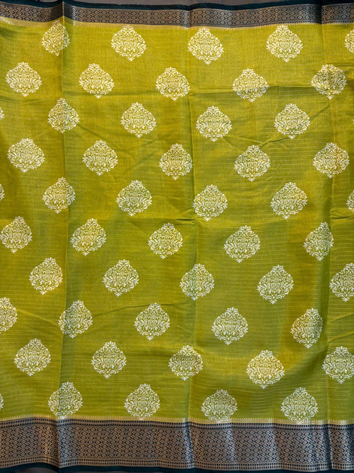 Green Dola Silk Saree