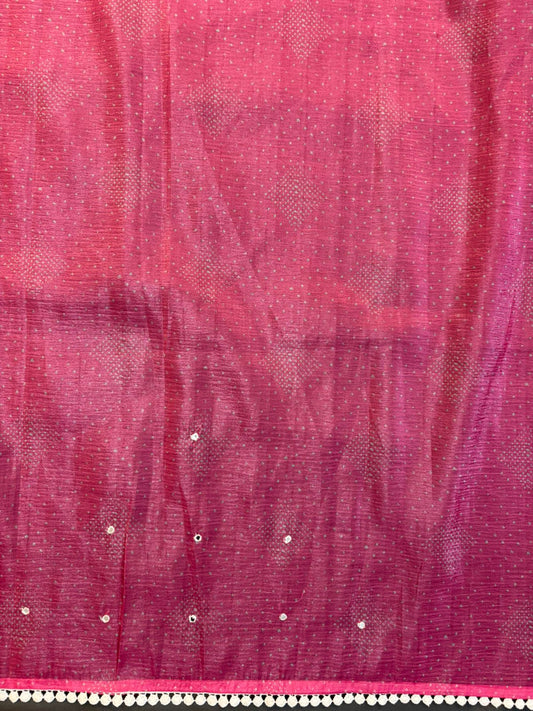 Pink Play Silk Saree