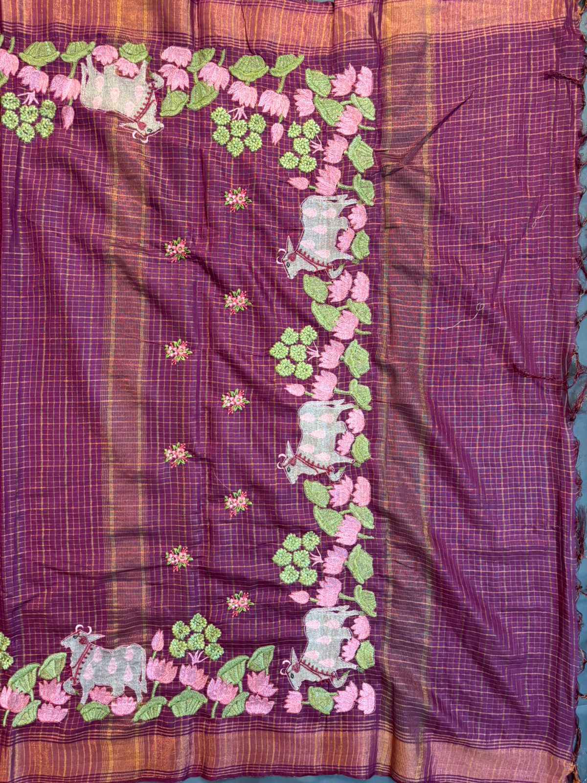 Purple Fancy Saree