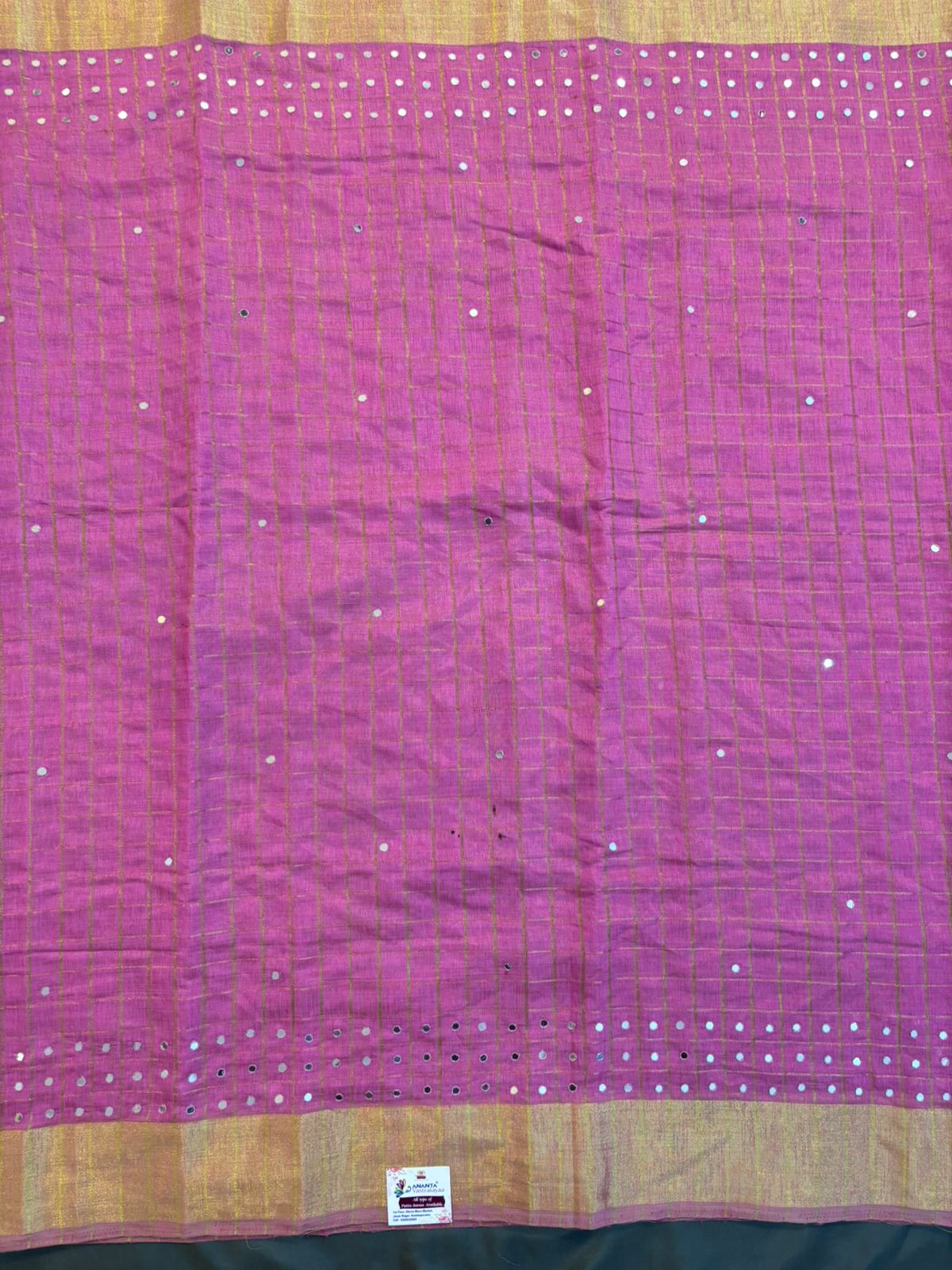 Pink Jersey Cotton Saree