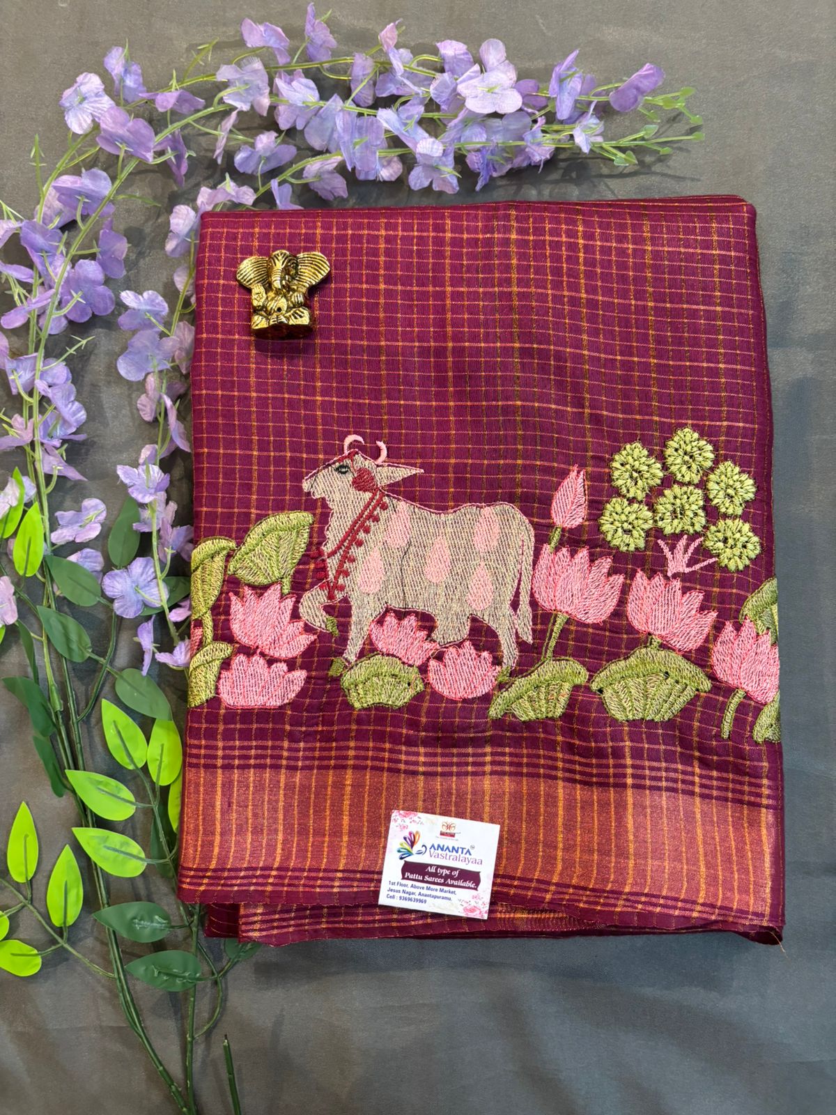 Purple Fancy Saree