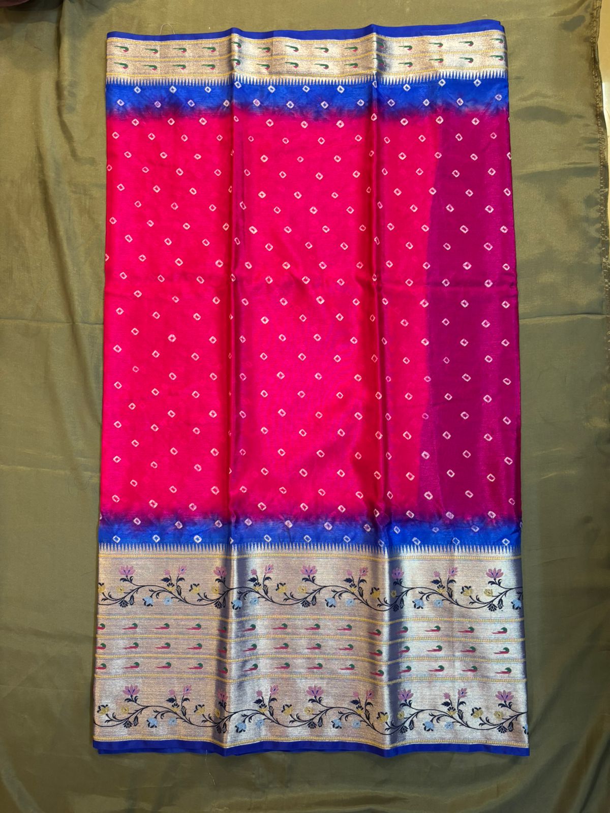 Bandhini Paithani Border Saree