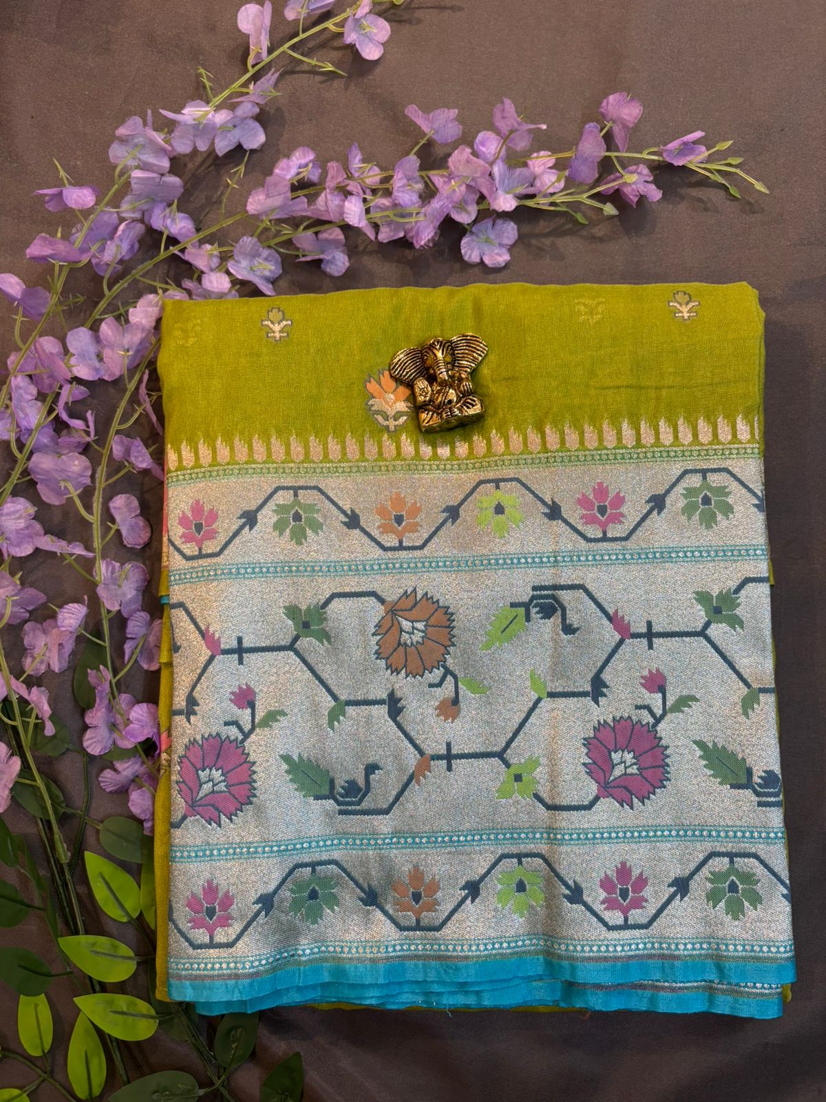 Paithani Border Banarasi Silk Saree