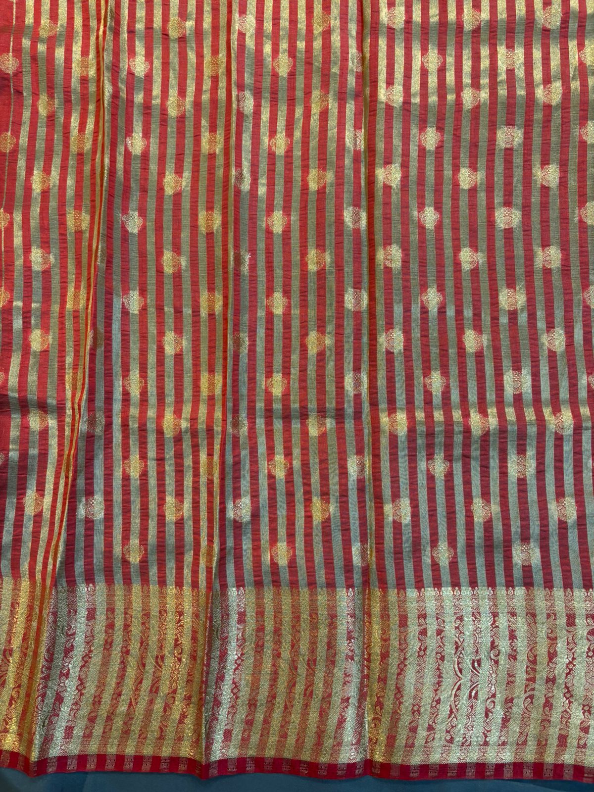 Red Muskan Pattu Saree