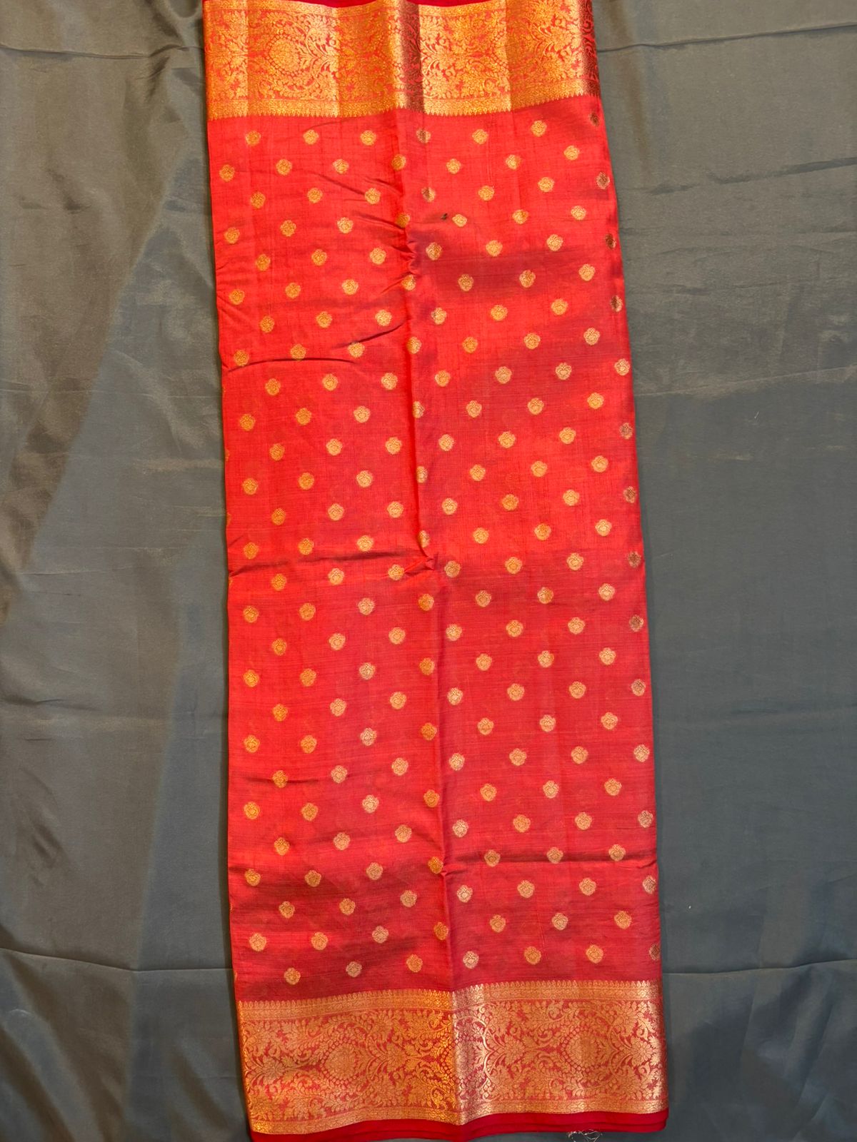 Red Muskan Pattu Saree