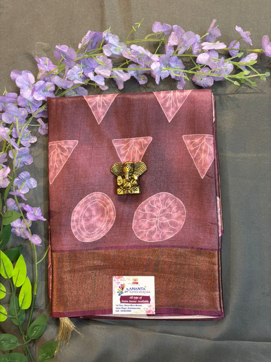 Megenta Color Dola Silk