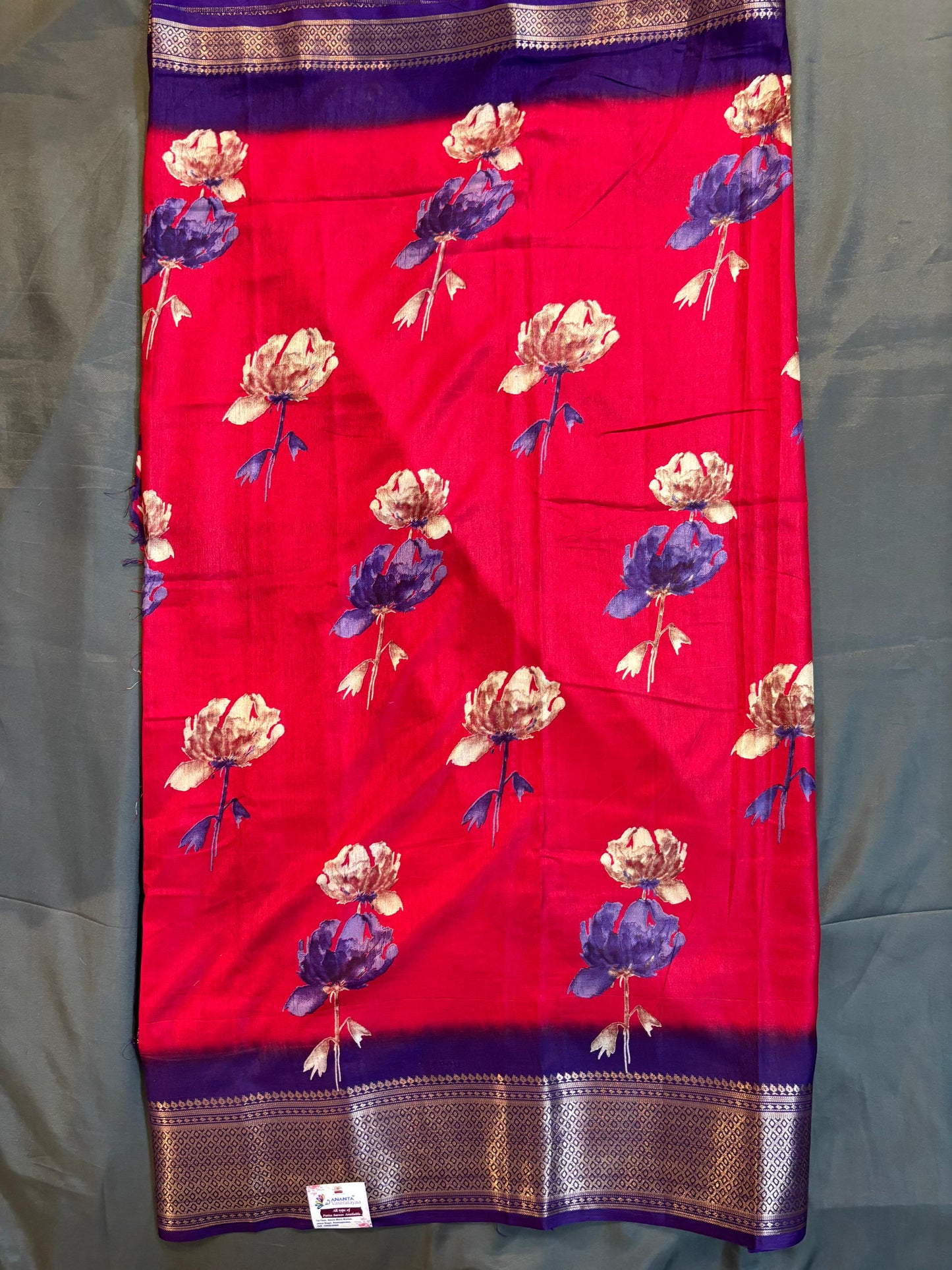 Pink Dola Silk Saree