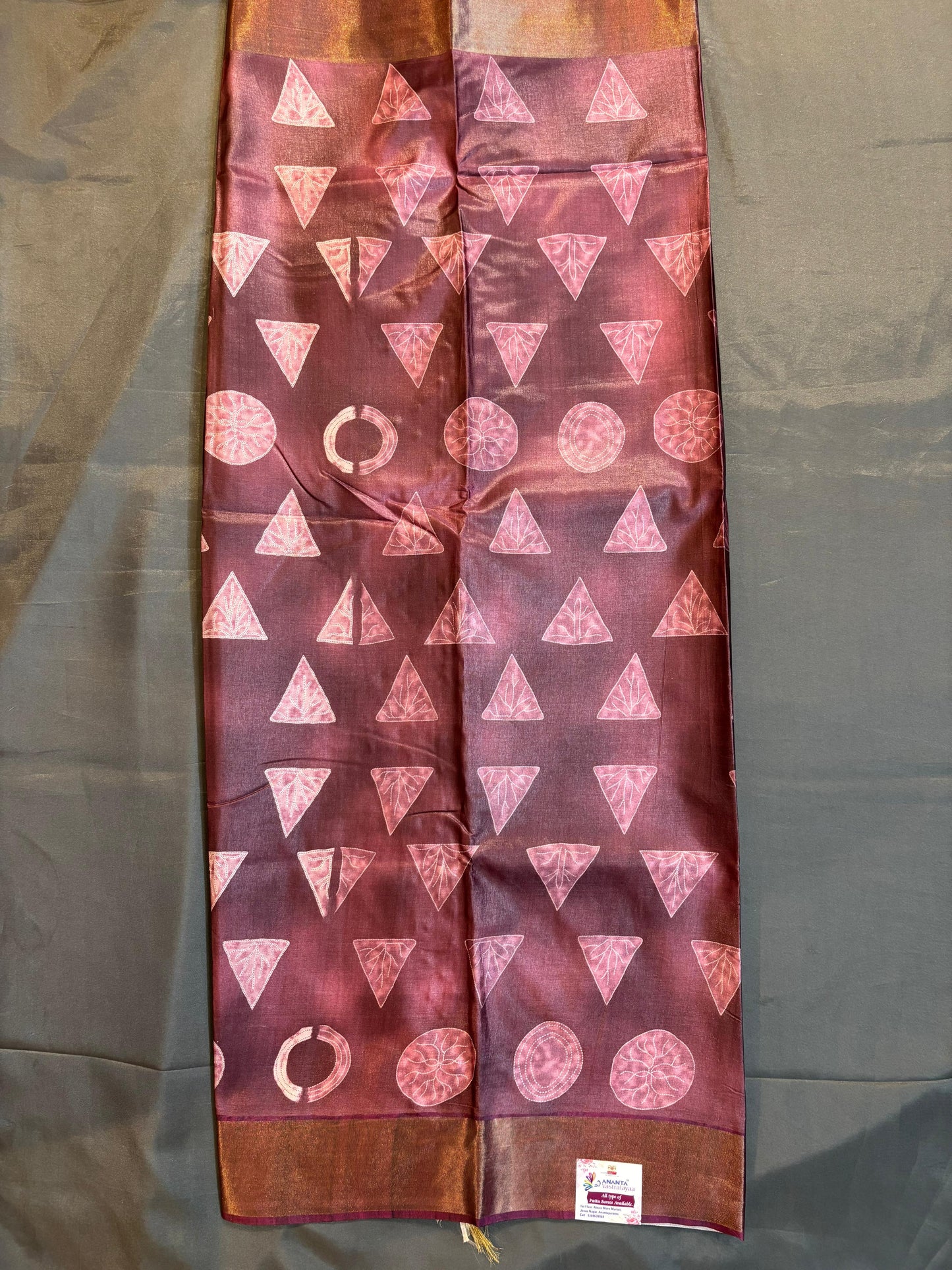Megenta Color Dola Silk