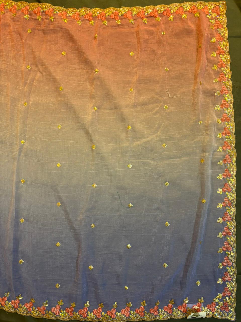 Pink Zimichoo Saree
