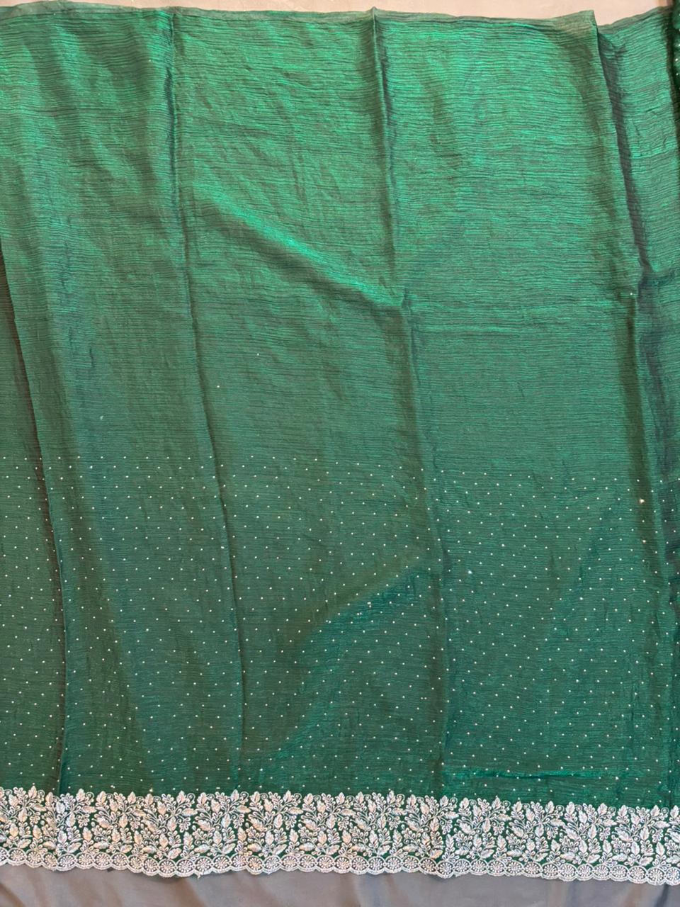 Green Zimichoo Saree