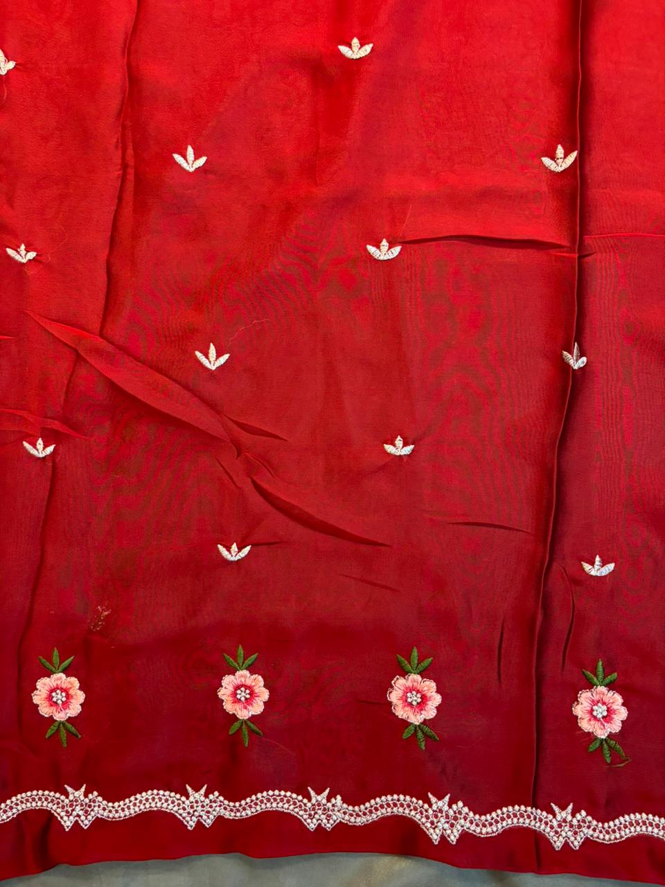 Yellow color Zimichoo saree