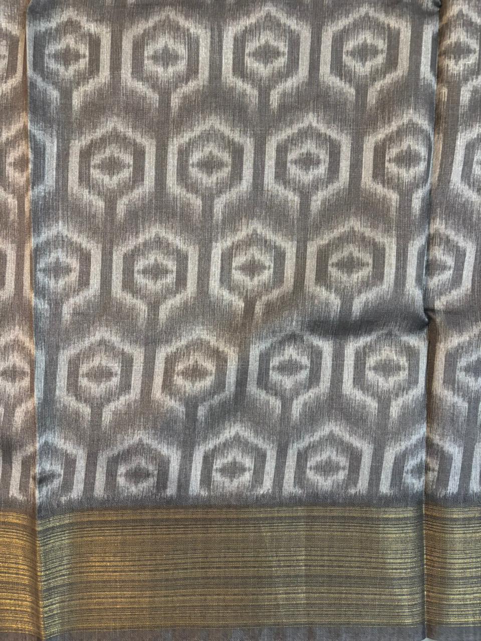 Digital Print Tussar Saree