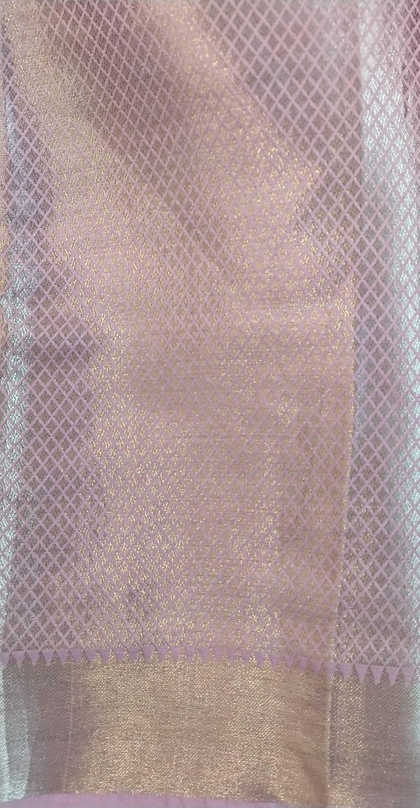 Maroon Viscose Silk Saree with Temple Border