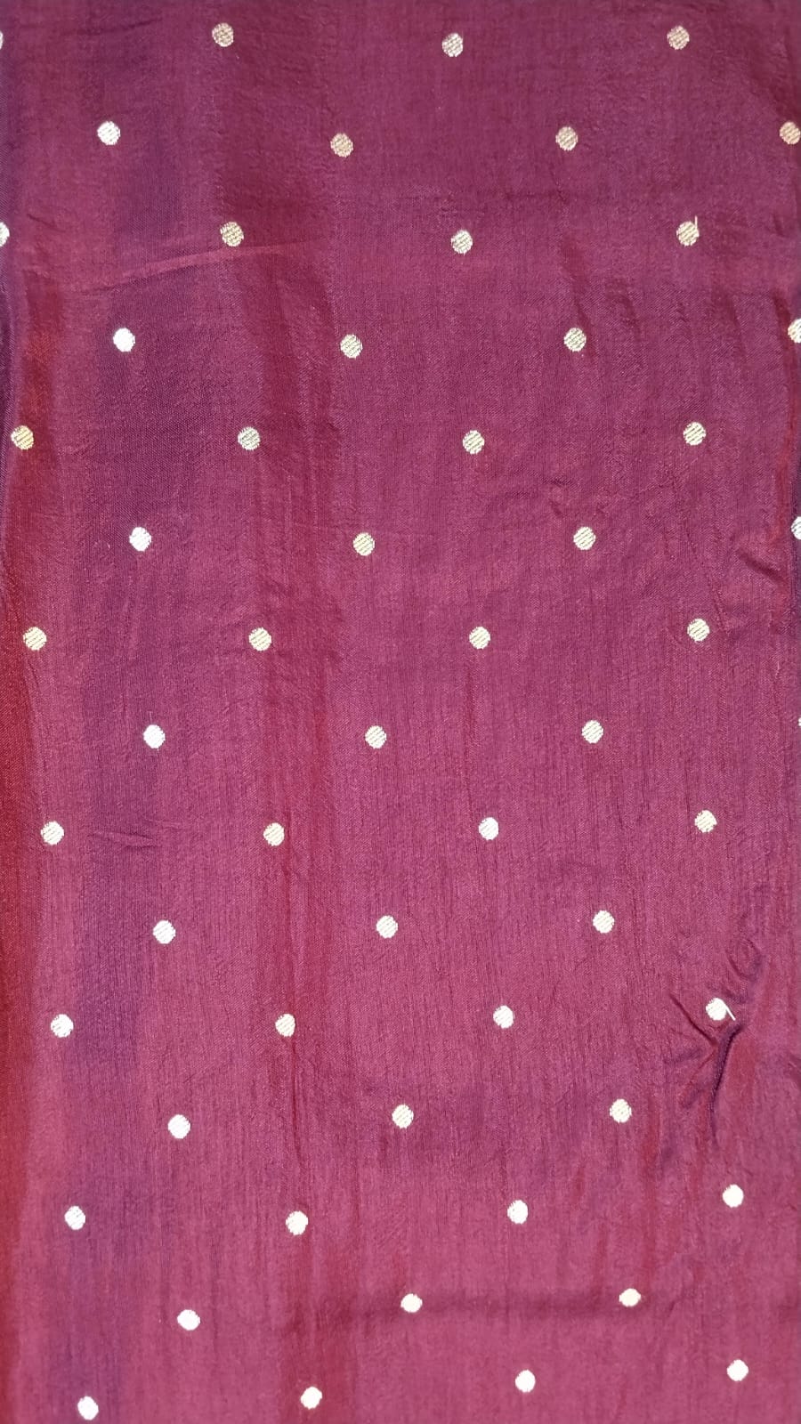 Wine Viscose Crepe Saree with Sequin Work