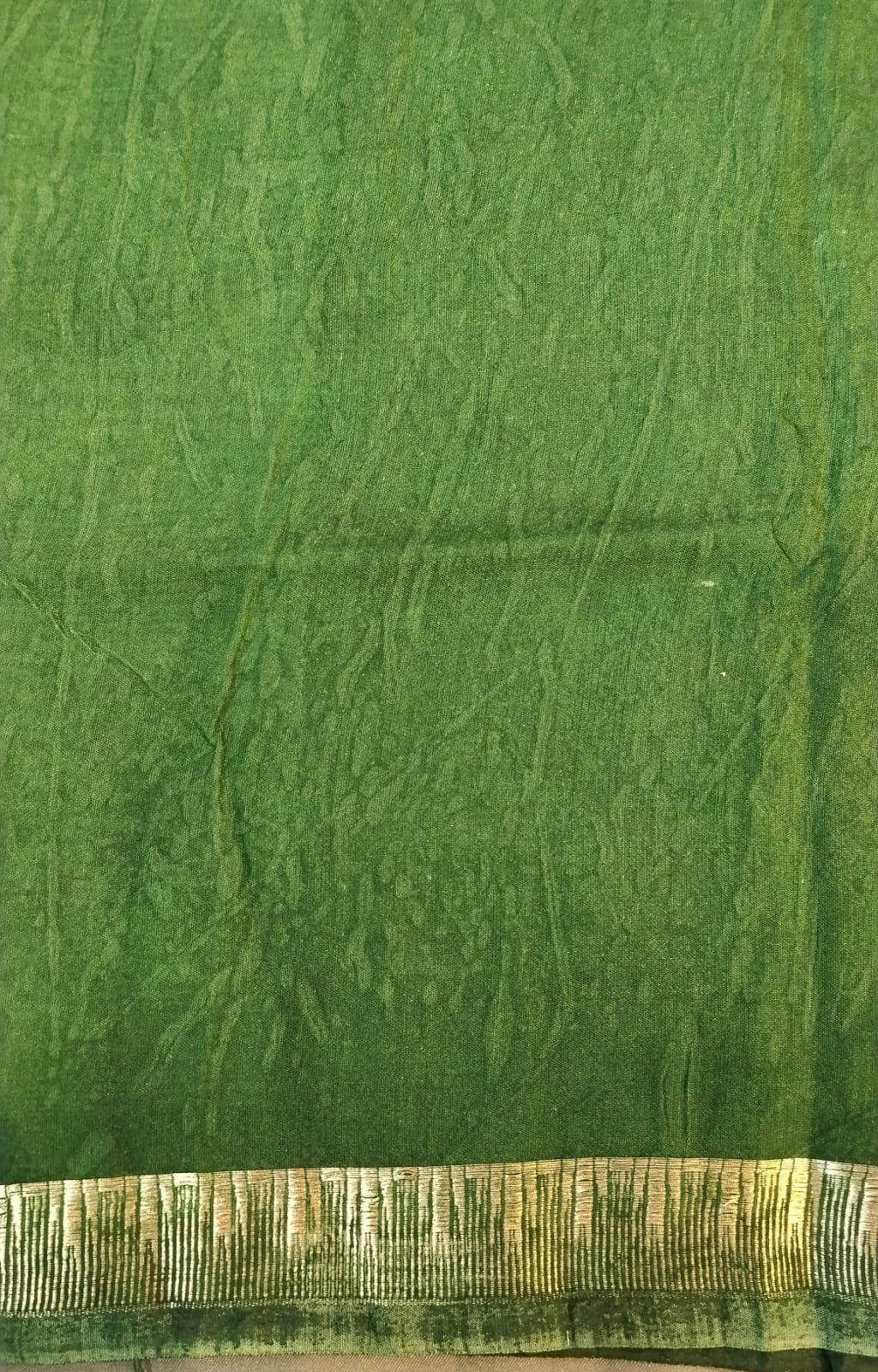 Pastel Green Mul Mul Silk Saree with Kalamkari