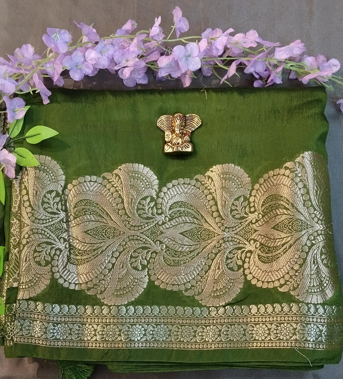 Maroon Red Raw Silk Saree with Zari Design