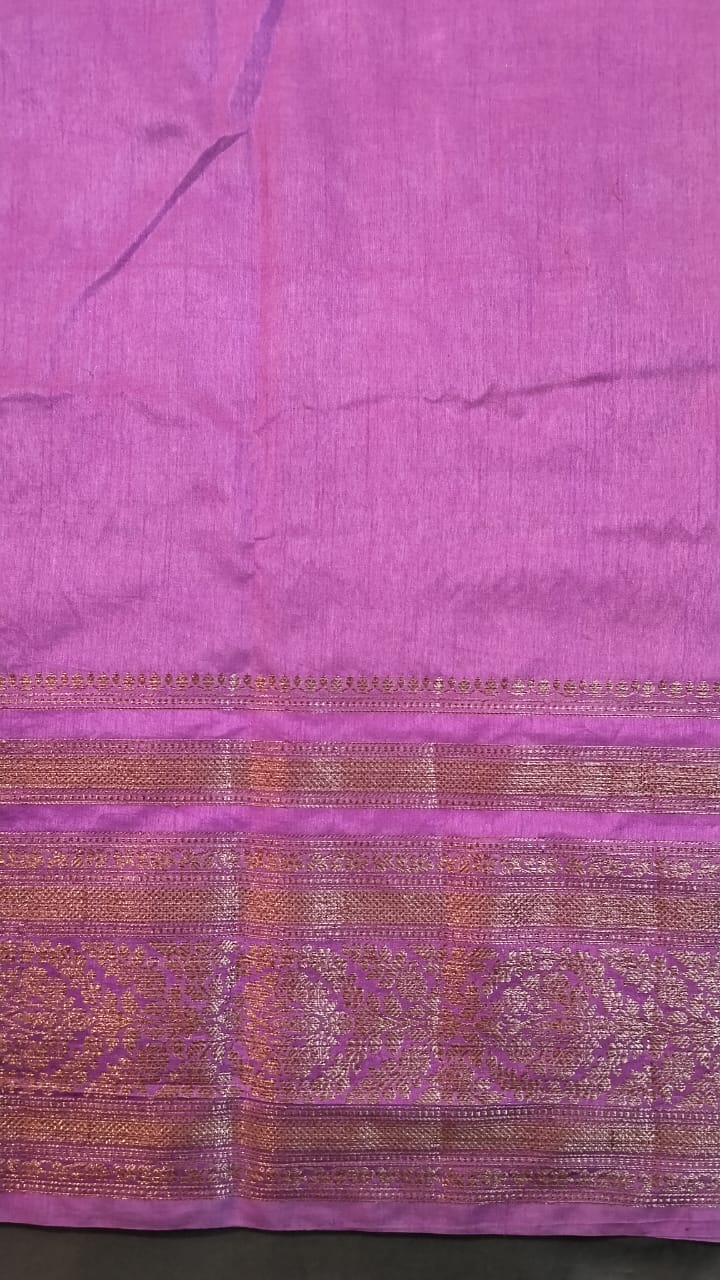 Mustard Yellow Pure Raw Mango Silk Saree