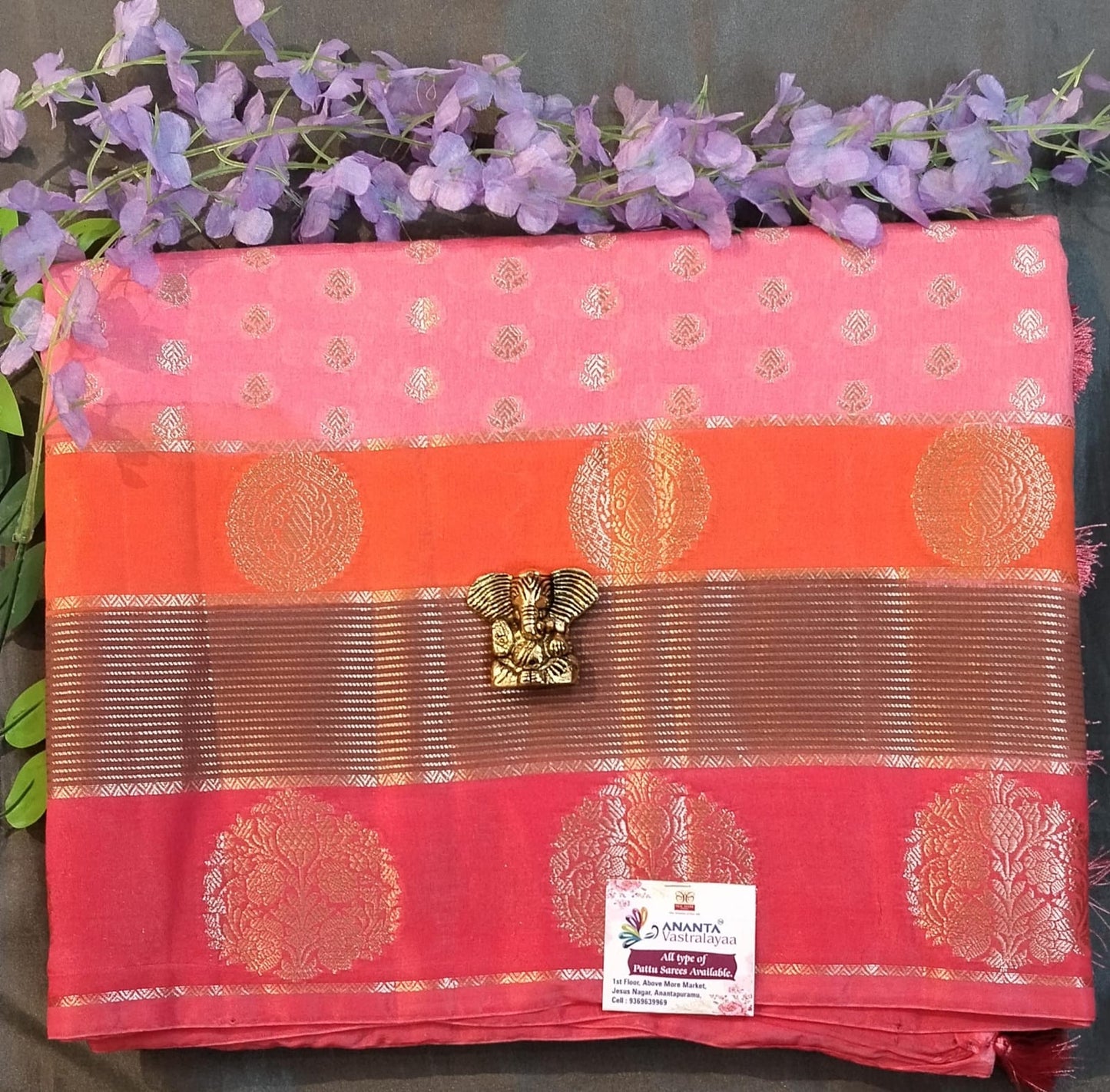 Pista Green Rangat Raw Mango Silk Saree