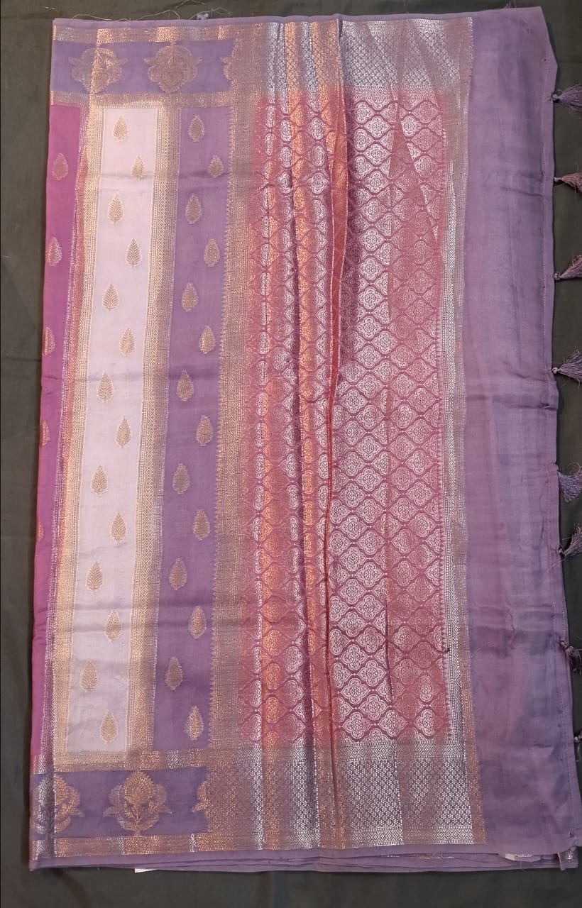 Multicolor Rangat Raw Silk Saree with Zari Work