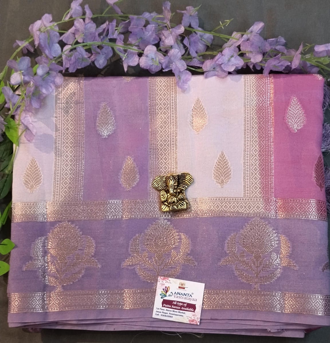 Multicolor Rangat Raw Silk Saree with Zari Work