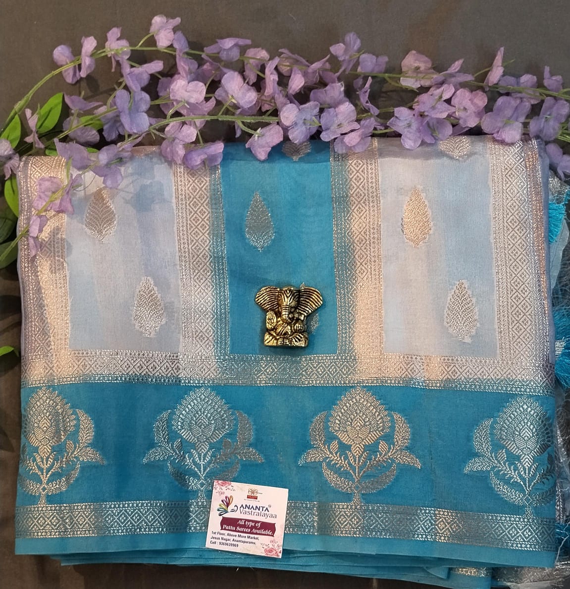 Multicolor Rangat Raw Silk Saree with Zari Work
