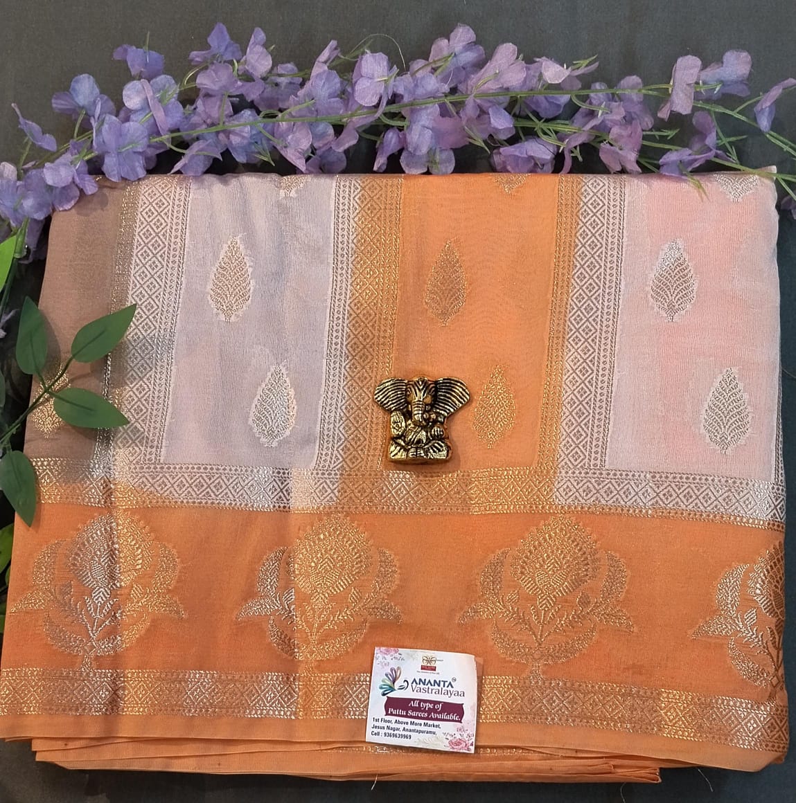 Multicolor Rangat Raw Silk Saree with Zari Work