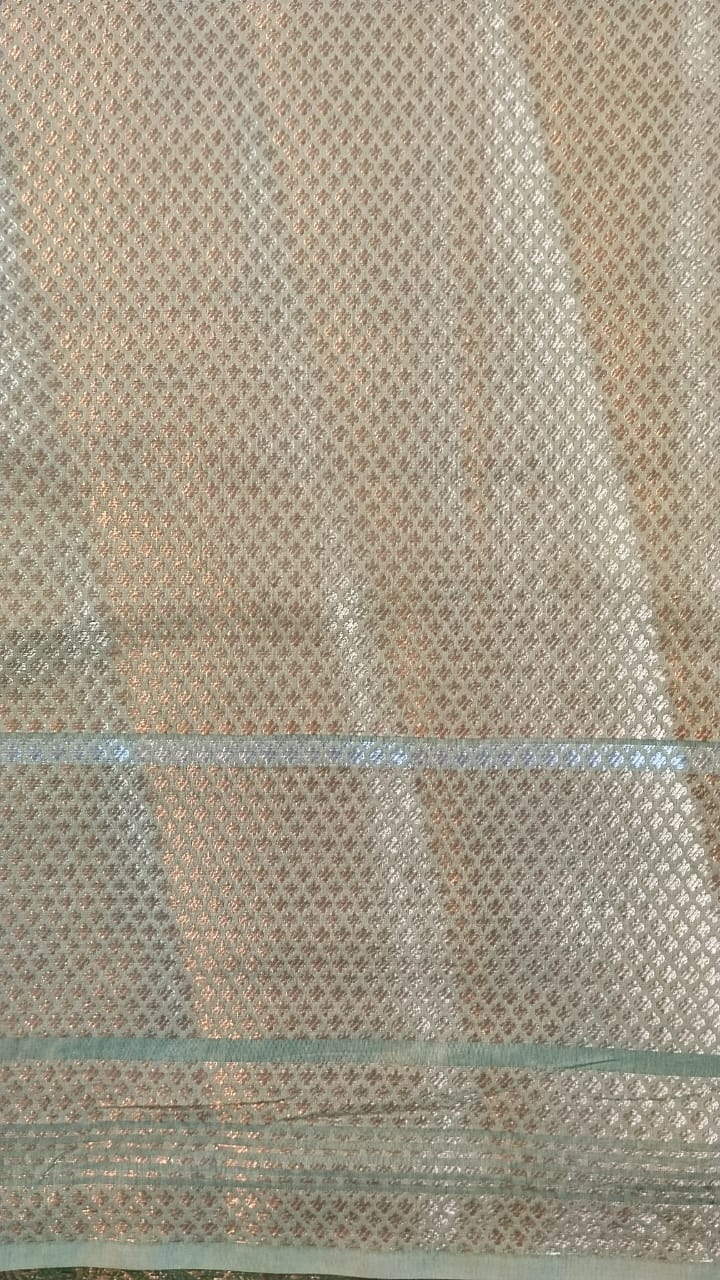 Multicolor Raw Mango Silk Saree with Zari Work