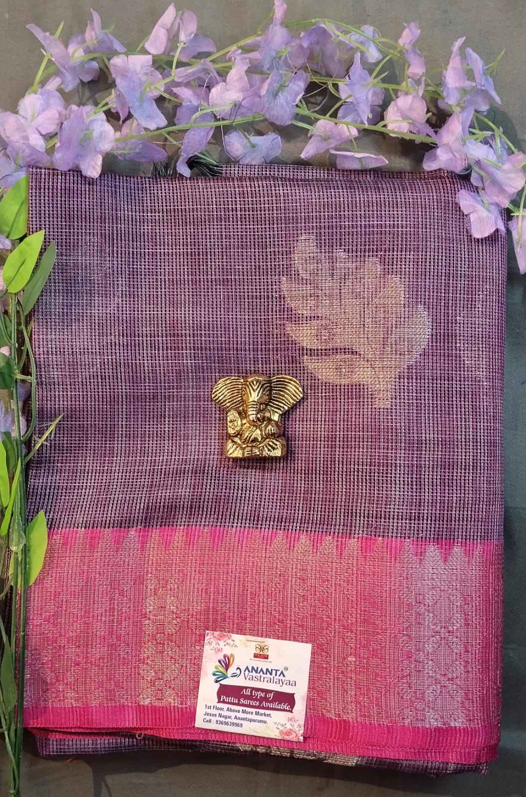 Dark Wine Zoot Silk Saree with Contrast Border