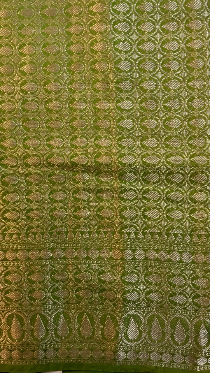 Purple Raw Mango Silk Saree with Kanchi Border