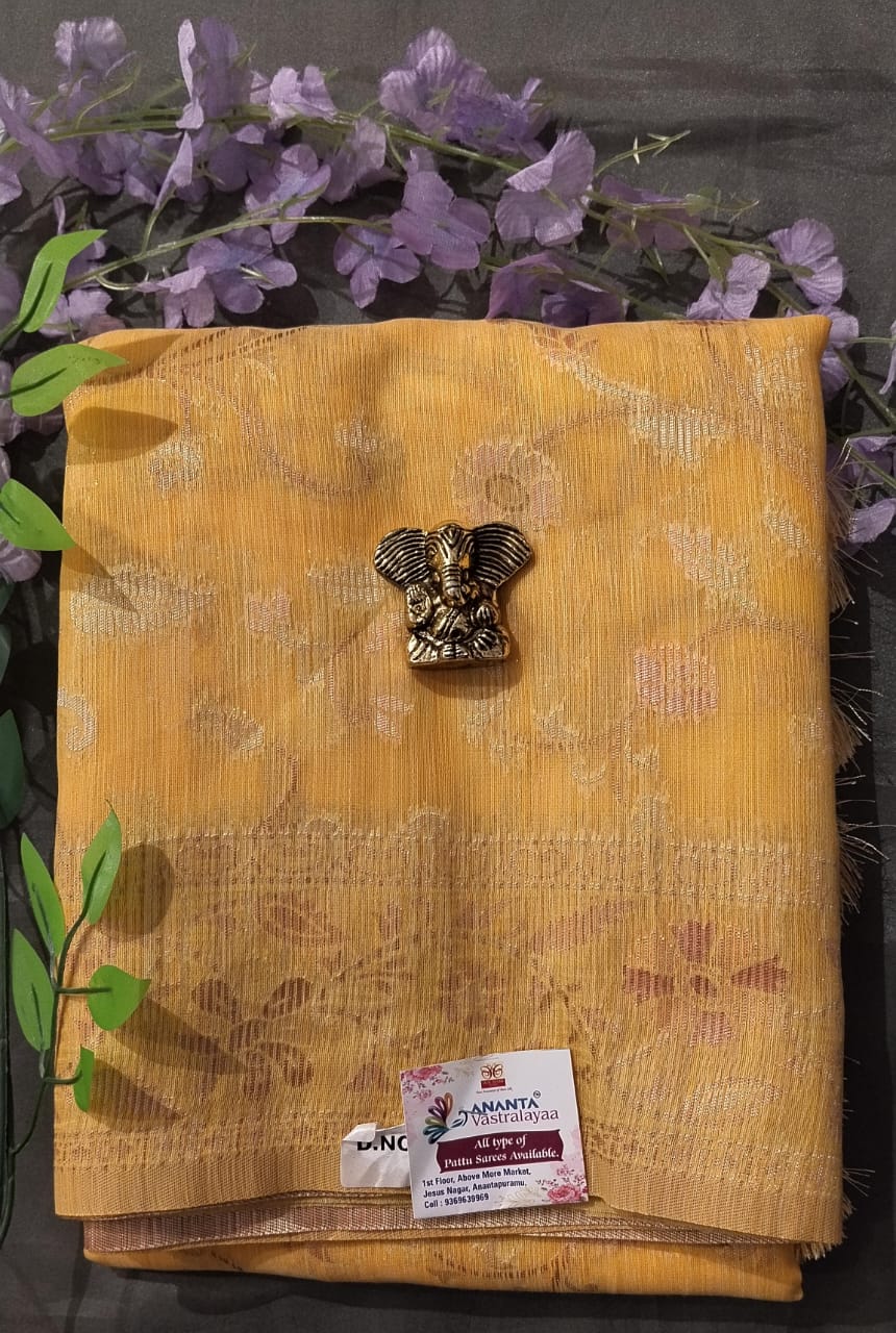 Baby Pink Munga Silk Saree with Zari Weaving