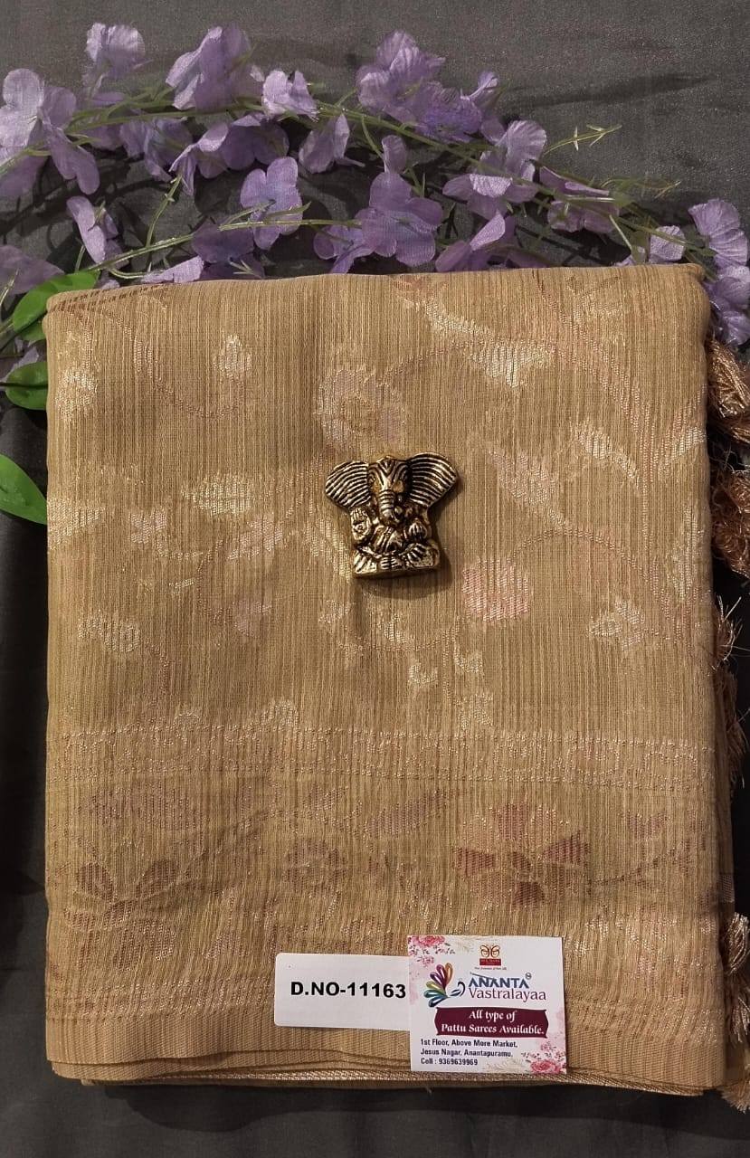 Baby Pink Munga Silk Saree with Zari Weaving