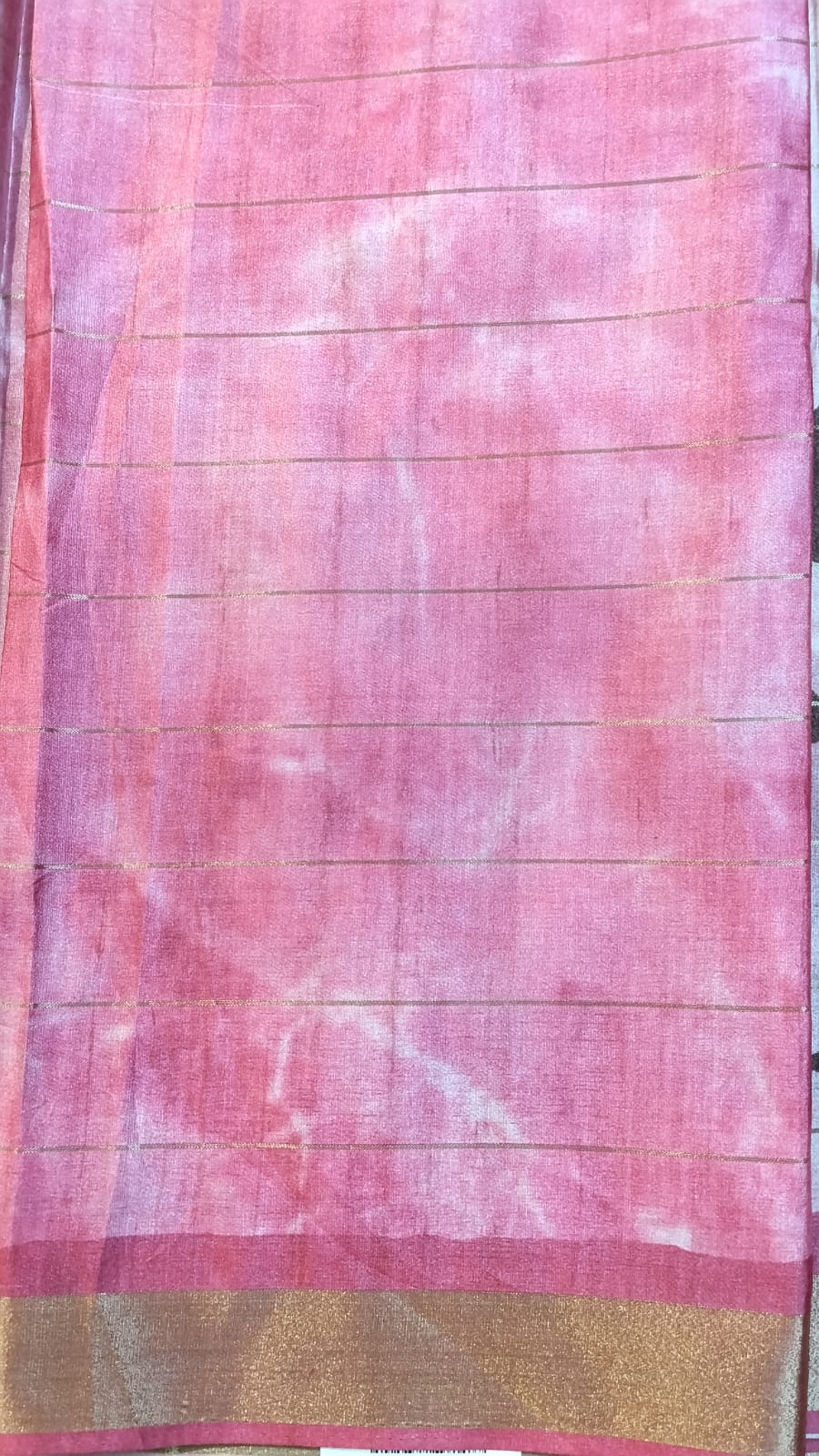 Baby Pink Soft Dola Silk Saree with Checks