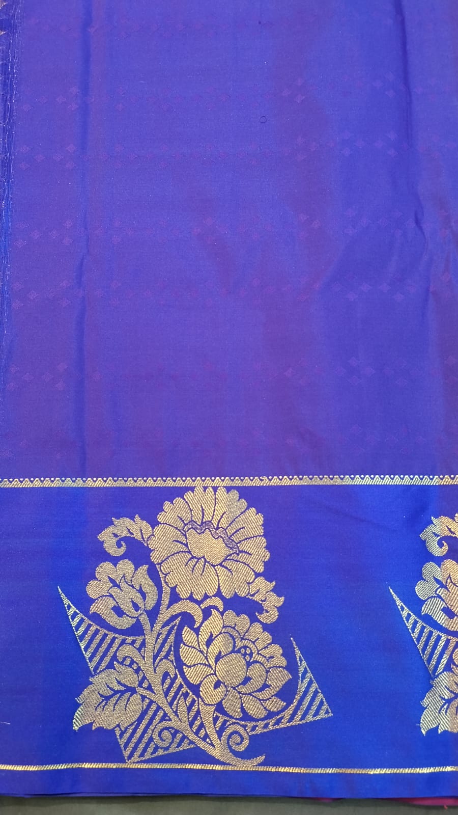 Orange Kanchi Pattu Mix Silk Saree