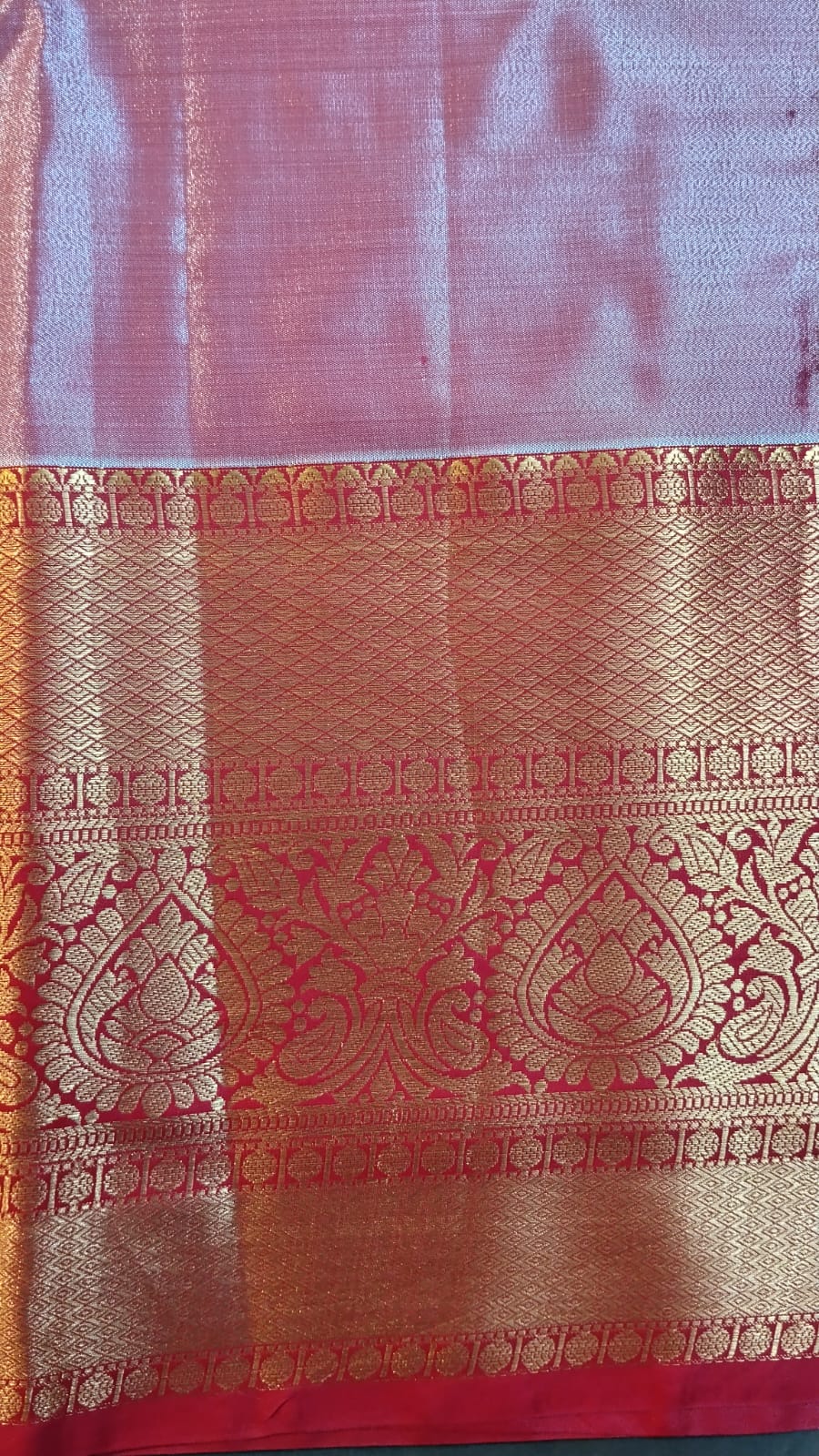 Light Green Kanchi Pattu Silk Saree