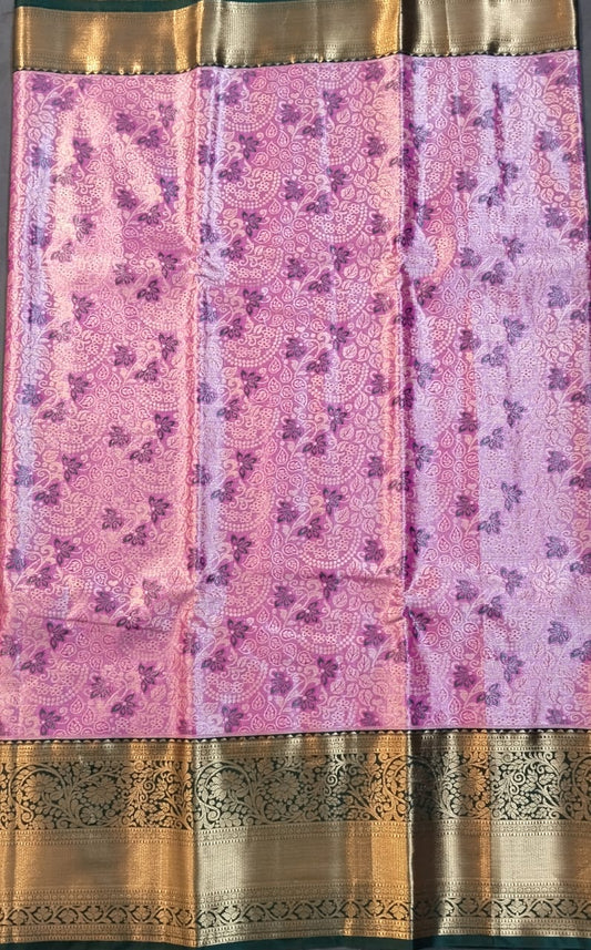 Baby Pink Kanchi Pattu Silk Saree