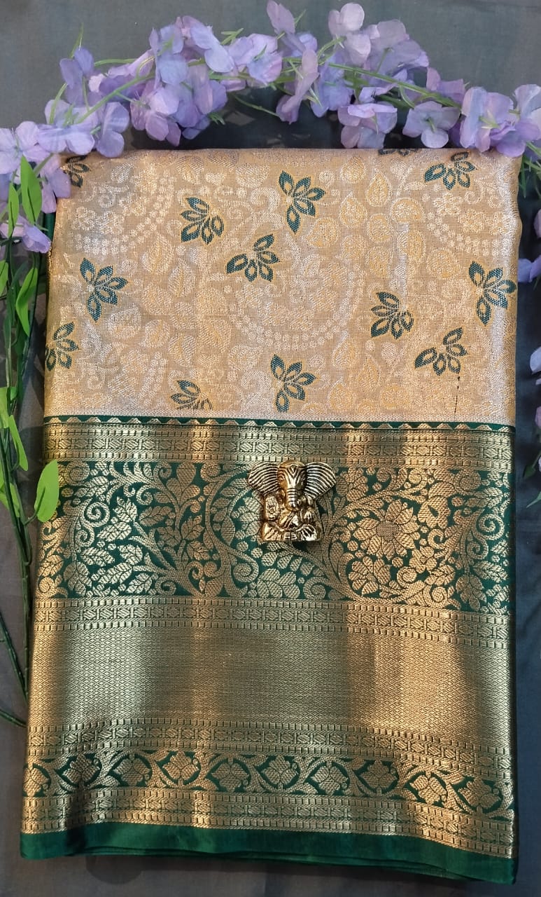 Baby Pink Kanchi Pattu Silk Saree