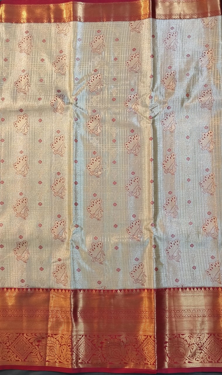 White Kanchi Pattu Silk Saree