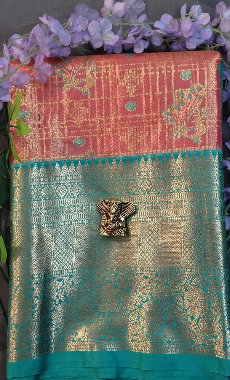 White Kanchi Pattu Silk Saree