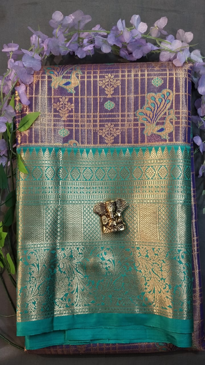 White Kanchi Pattu Silk Saree