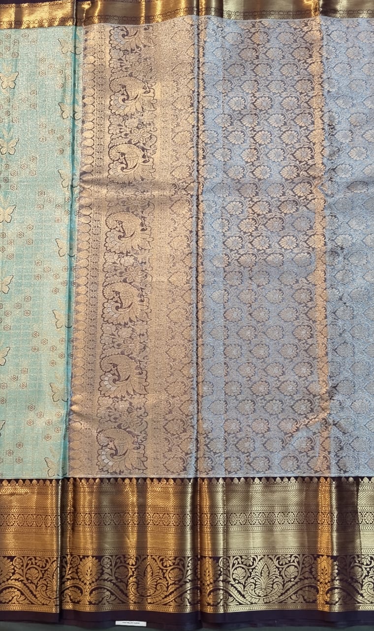 Light Green Kanchi Pattu Silk Saree
