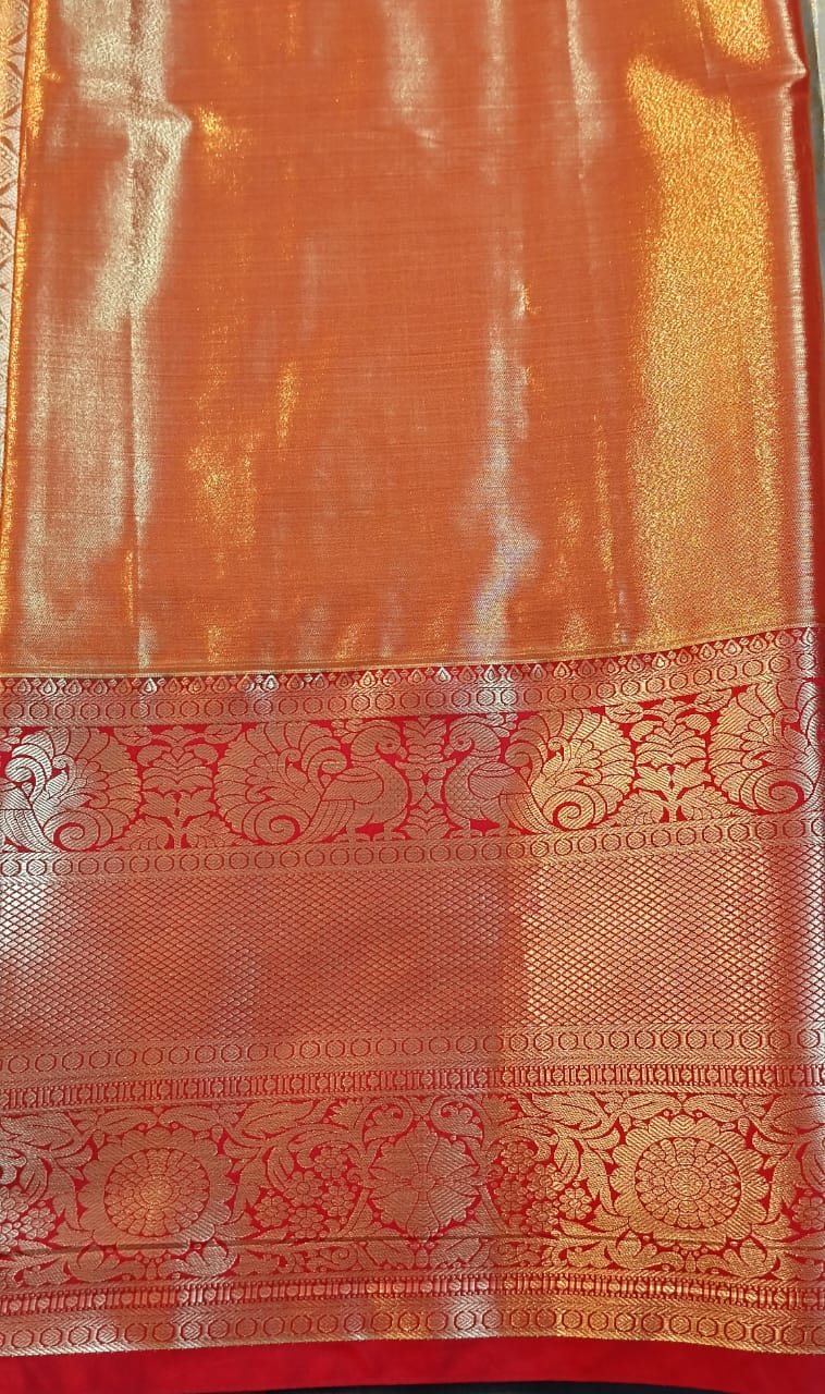 Cream Pure Pattu Silk Saree