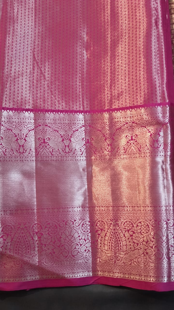 Light Green Pure Pattu Silk Saree