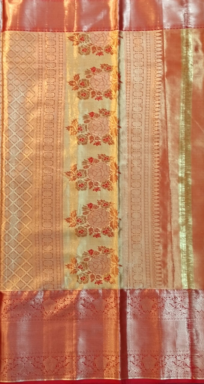 Sky Blue Pure Pattu Silk Saree